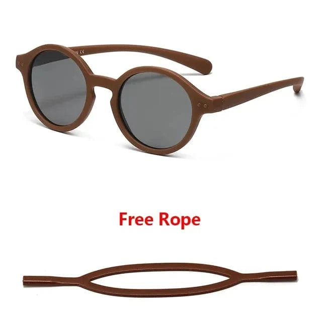Lunettes de soleil bébé protection UV400, sangle réglable, monture souple, très confortables.