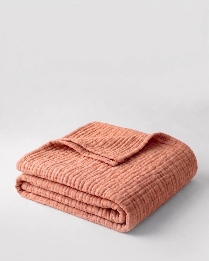 Plaid de décoration en mousseline respirante, confortable et léger, idéal pour votre maison.