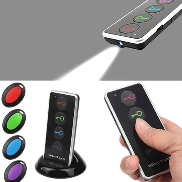Localisateur sans fil pour portefeuille fin avec alarme sonore et LED, gadget anti-perte efficace.