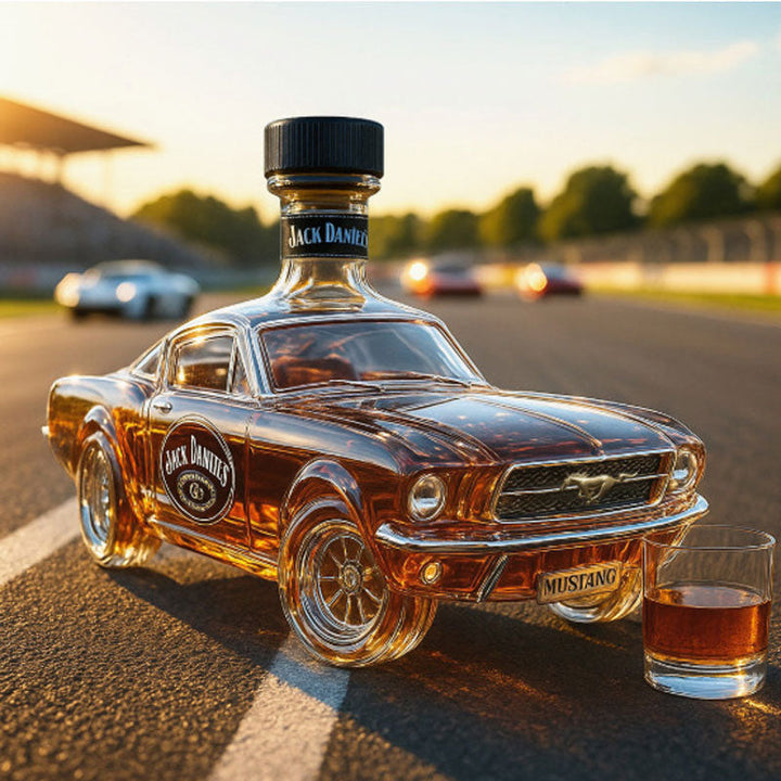 Carafe à whisky originale, forme de voiture élégante, parfaite pour ajouter une touche de luxe à votre bar.