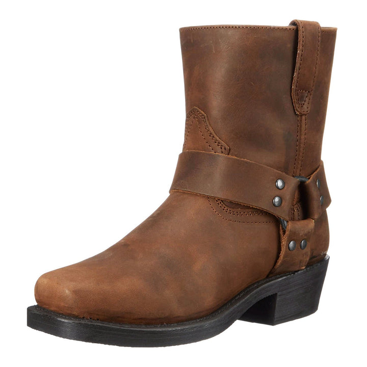 Bottes cowboy homme mi-mollet, style western authentique pour mode masculine.