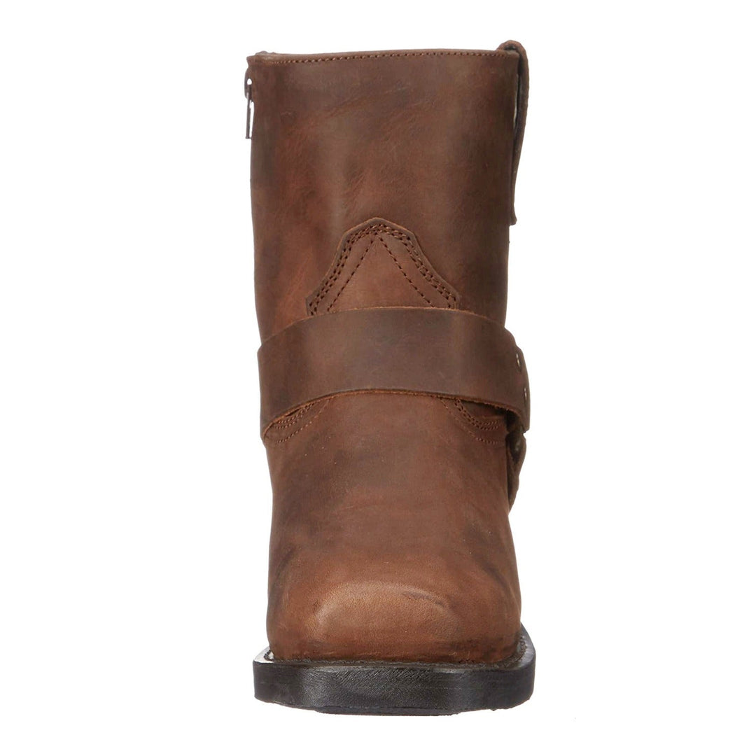 Robustes bottes western homme mi-mollet, parfaites pour automne-hiver, alliant confort et style.
