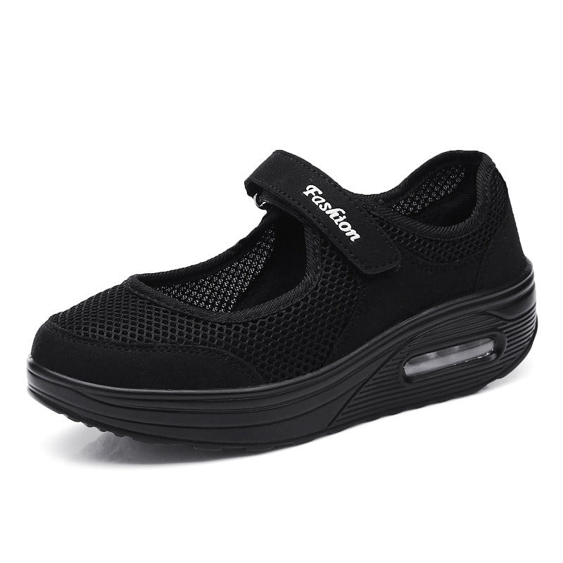 Baskets Mary Jane femme avec sangles ajustables, assurant un maintien parfait. Confort et style décontracté pour elle.