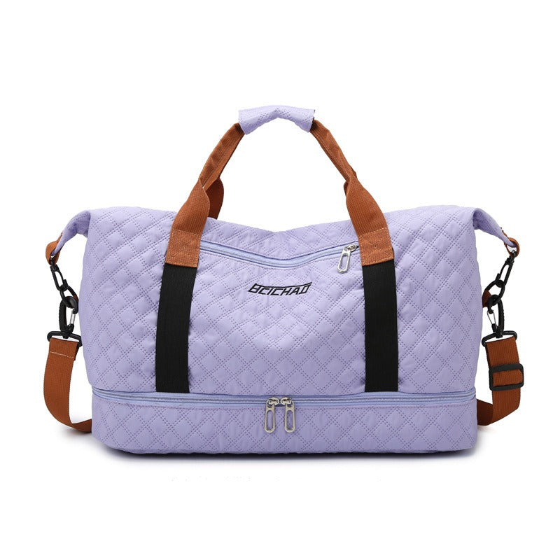 Grand sac de sport et gym unisexe, élégant et pratique. Bandoulière ajustable pour un confort optimal.