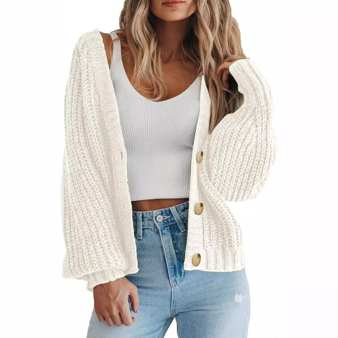 Look décontracté chic assuré avec ce cardigan femme oversize, aux manches ballon tendance et confortables.