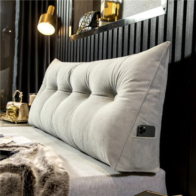 Coussin de tête DreamSlope ergonomique, idéal pour le soutien dorsal et cervical, améliore le confort au lit.