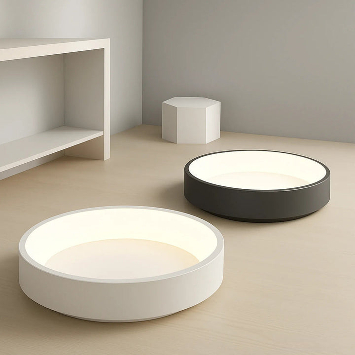 Lampe de plafond LED dimmable, style scandinave. Éclairage moderne économique pour salon/bureau.