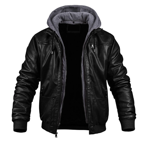Veste homme ajustée Langford avec capuche, style urbain moderne, idéale streetwear automne/printemps.