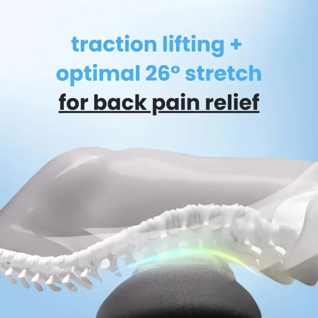 Masseur 3-en-1 chauffant pour soulagement dorsal, sciatique, lombaire et muscles.