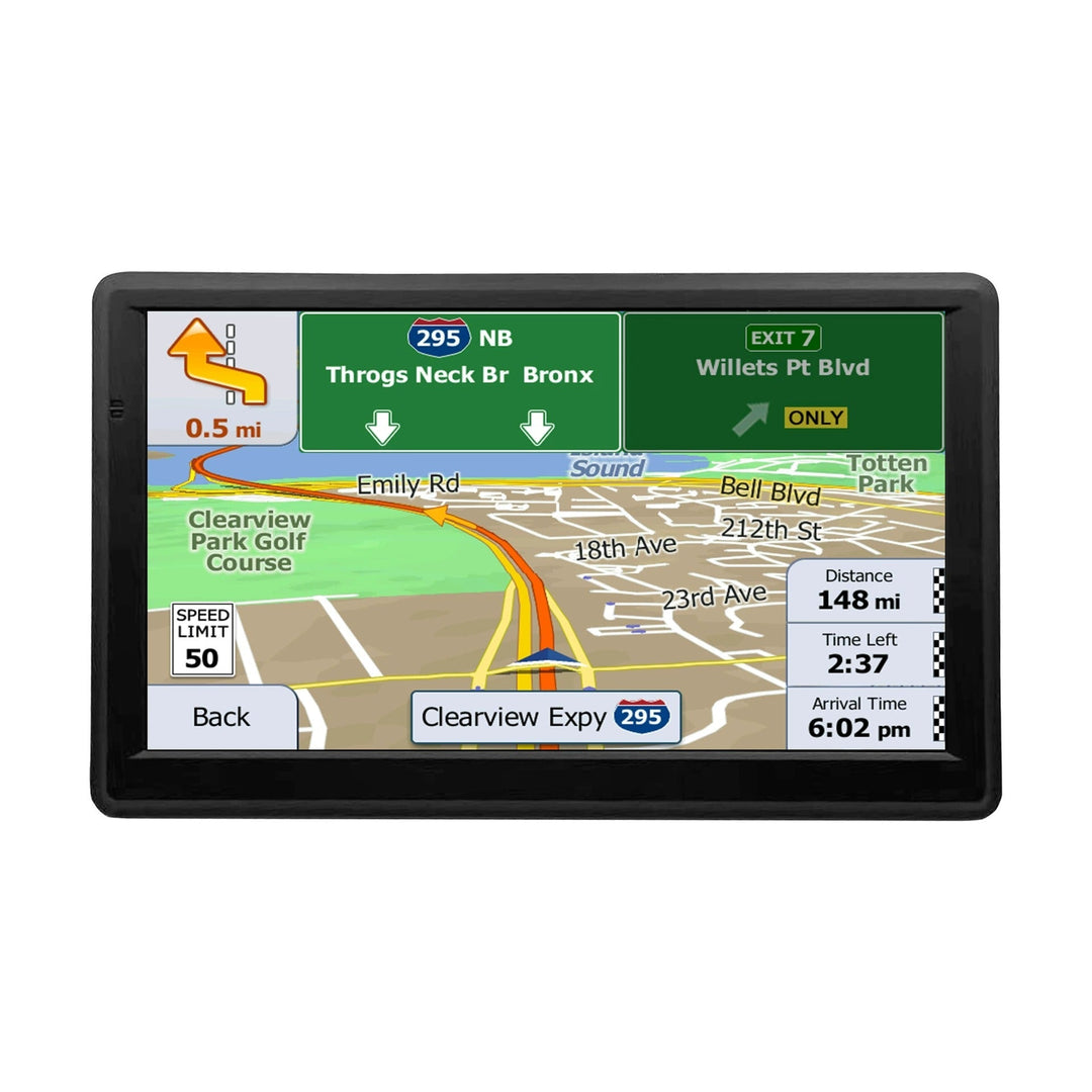 Système GPS 7" haute performance pour une conduite fluide. Cartes Europe pour voiture, camion et trafic.