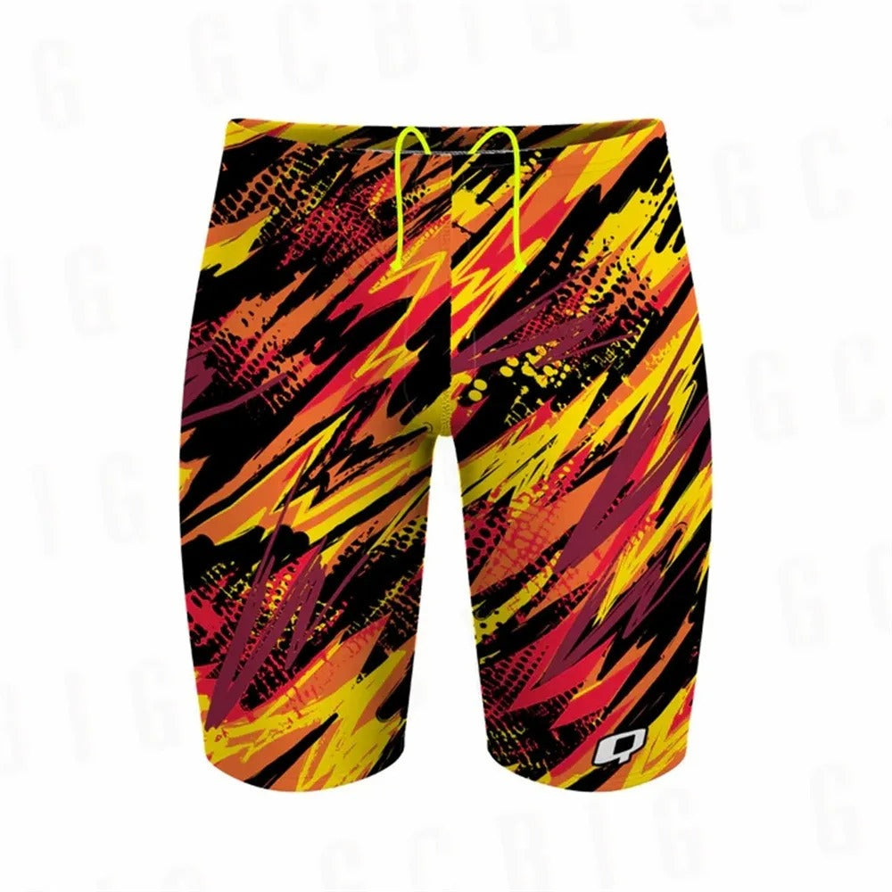 Maillot de compétition pour homme, design hydrodynamique et rapide pour la natation sportive.