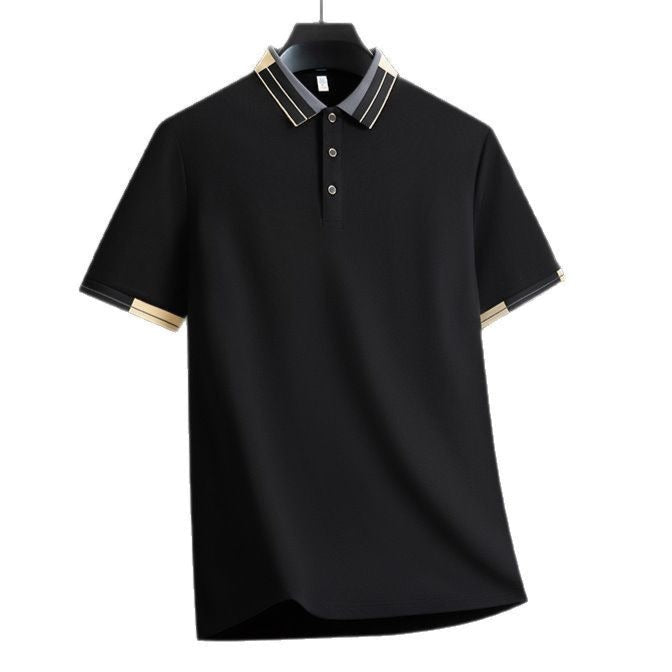 T-shirt polo gris respirant pour homme, parfait pour l'été, style urbain et confort garanti.