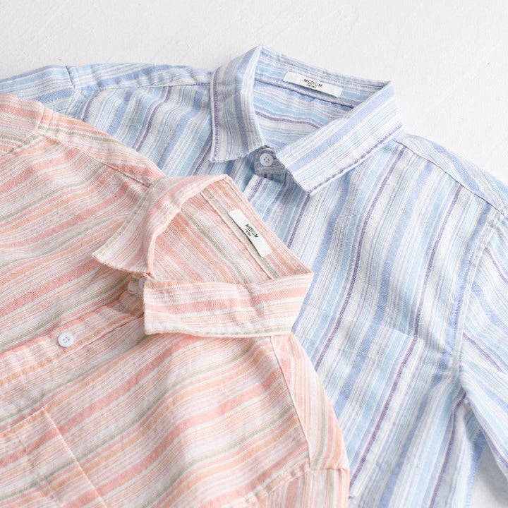 Chemise homme manches courtes style décontracté, légère et confortable, parfaite pour les loisirs d'été.