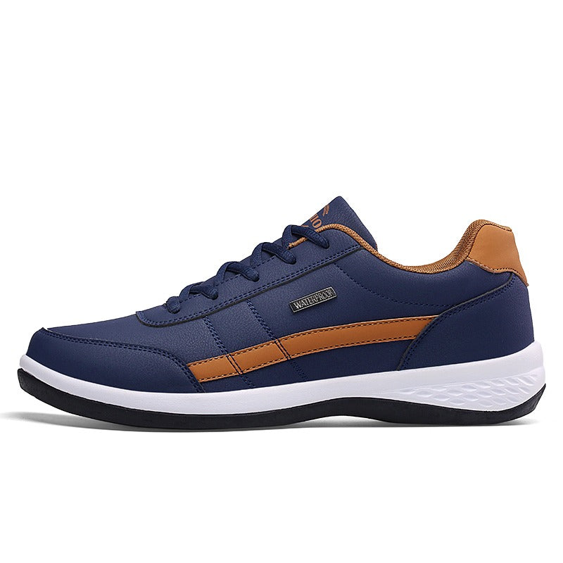 Chaussures décontractées hommes à la mode, avec bande latérale. Confort quotidien assuré pour le style urbain masculin.
