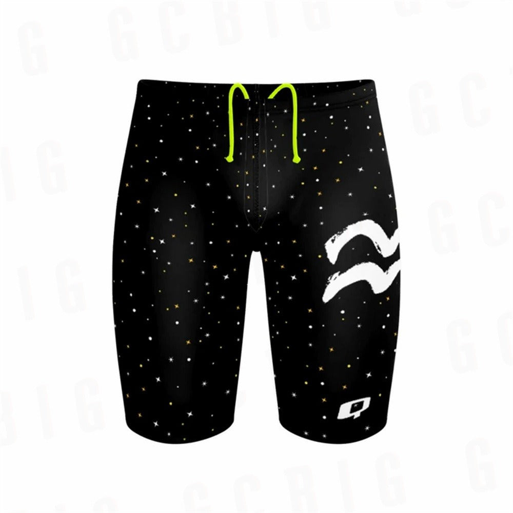 Combinaison sport homme, maillot de compétition natation confortable pour performances optimales.