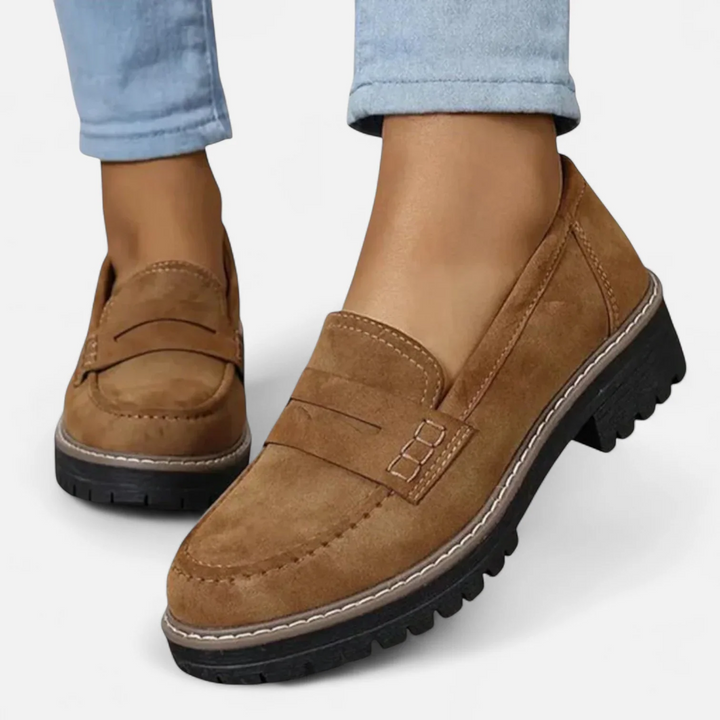 Mocassins confortables femme, style décontracté, plates avec soutien orthopédique pour l'été.