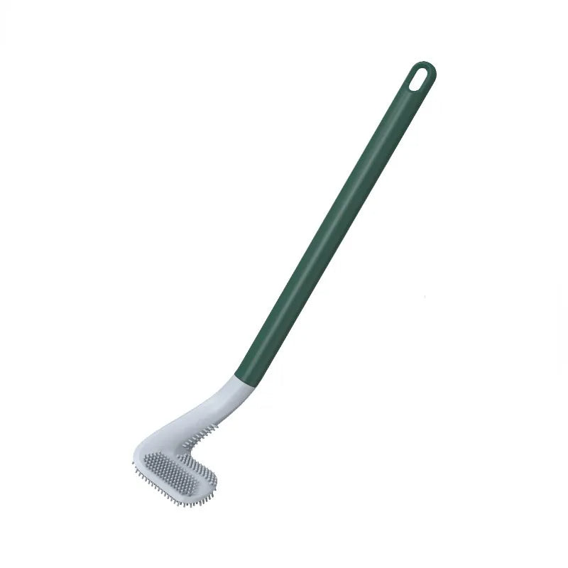 Nettoyage hygiénique des toilettes avec cette brosse TPR efficace et son support mural intégré.