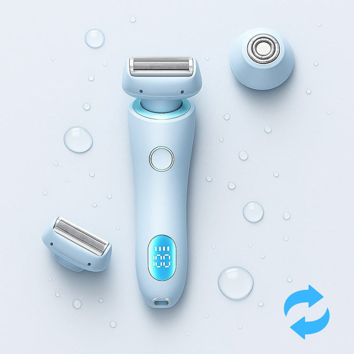 Rasoir intime rechargeable, tondeuse bikini précision, pour une épilation féminine douce et efficace.