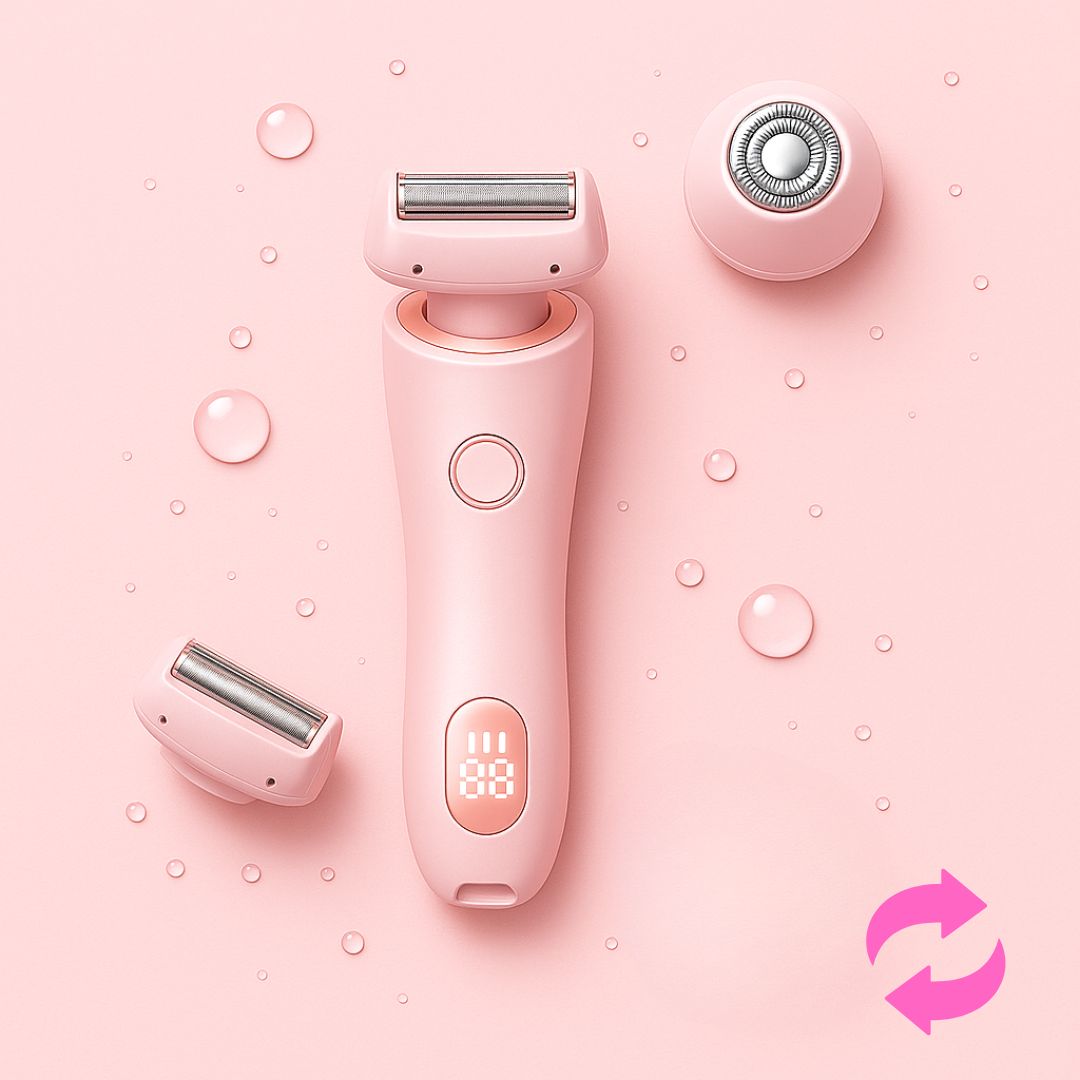 Rasoir intime électrique femmes, doux et précis pour l'épilation du maillot et zones sensibles.