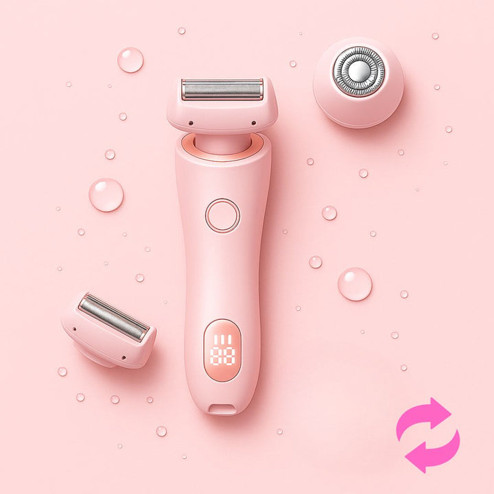 Rasoir intime électrique femmes, doux et précis pour l'épilation du maillot et zones sensibles.