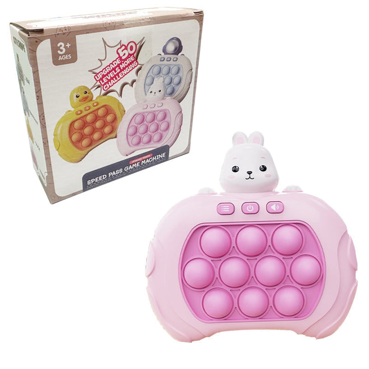 Jeu sensoriel Quick Push pour développer réflexes et concentration chez enfants et adultes.