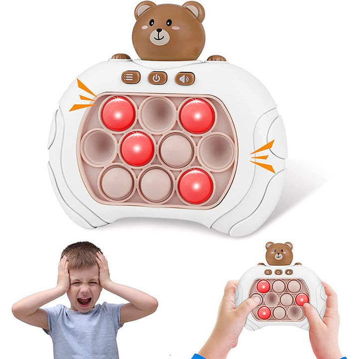 Maîtrisez le Quick Push, jeu de réaction sensoriel qui développe réflexes et coordination pour tous.