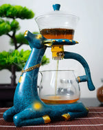 Théière bleue