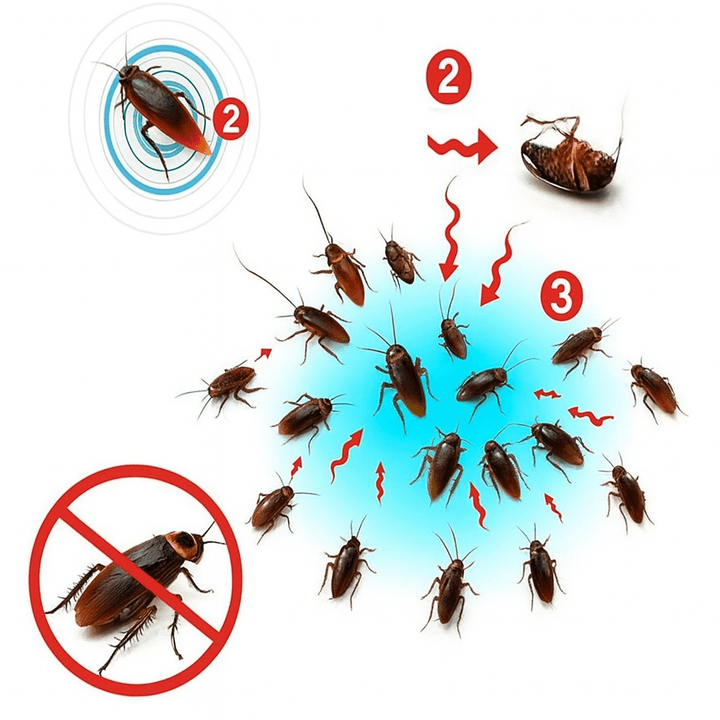 Tubes de gel anti-cafard professionnel pour l'éradication ciblée des cafards. Solution insecticide efficace pour la maison.
