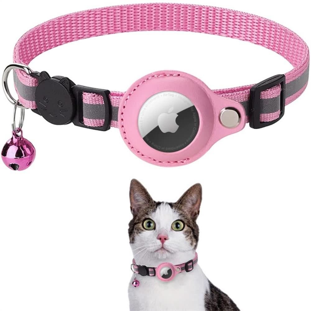 Collier chat anti-perte, réfléchissant, avec support GPS pour la tranquillité d'esprit.