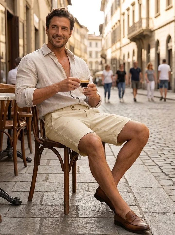 Mode masculine: short homme confortable avec cordon ajustable, léger, idéal pour l'été et le quotidien.