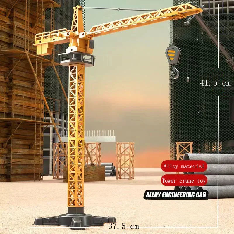 Pelleteuse et grue jouets pour enfants. Set de chantier complet stimulant l'imagination et le jeu éducatif.