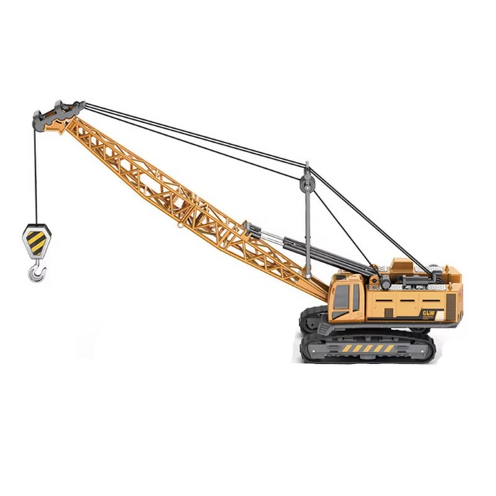 Cadeau parfait: jouets de chantier pour enfants. Pelleteuse, grue et camions pour des heures de jeu créatif.