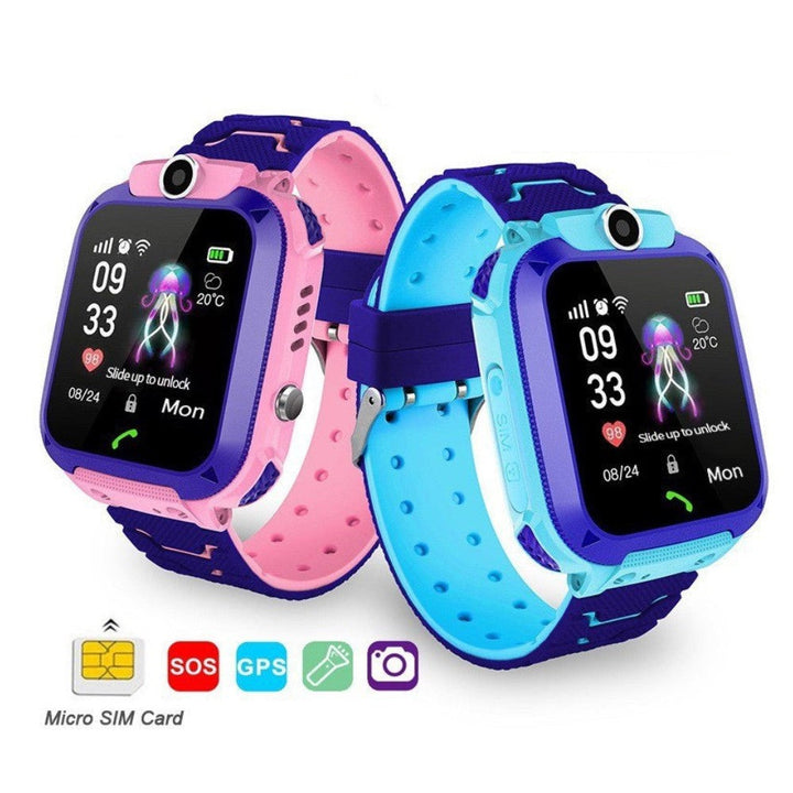 Montre enfant GPS pour suivi localisation en temps réel, sécurité et tranquillité d'esprit des parents.