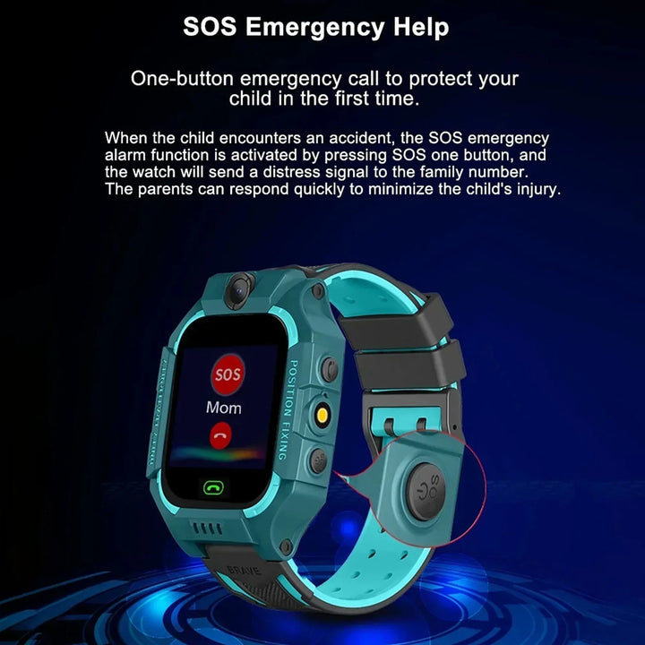 Gadget high-tech : montre GPS enfant avec suivi, appels et surveillance de sécurité. Accessoire essentiel pour parents.