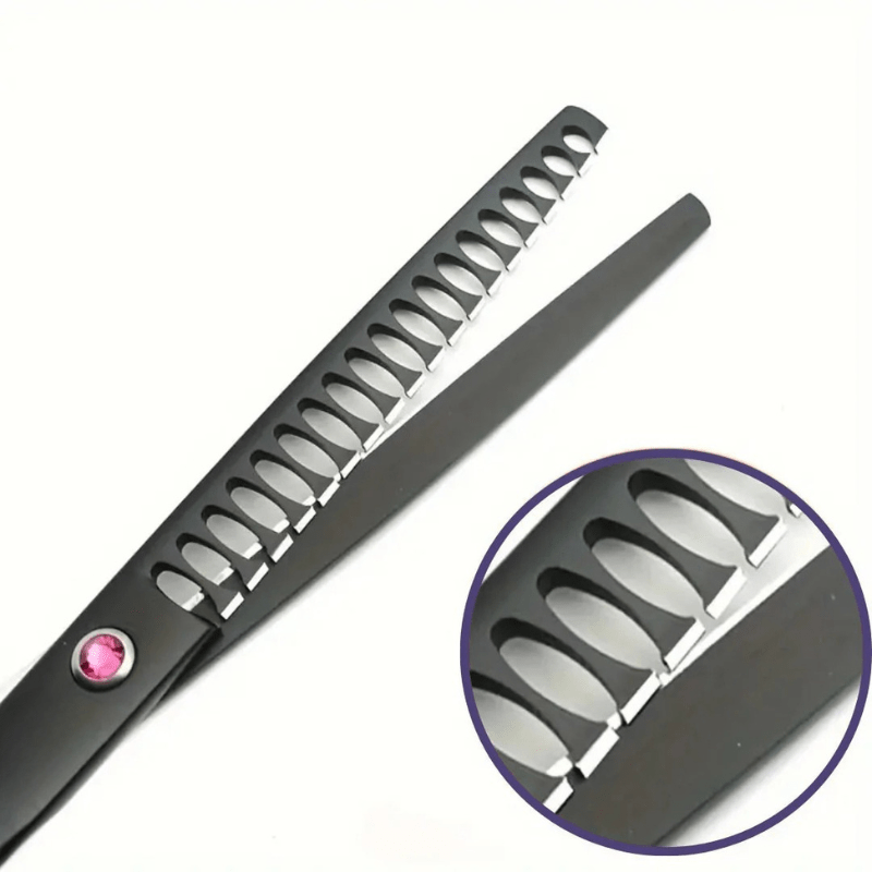 Ensemble complet de ciseaux professionnels pour toilettage d'animaux, coupe-poil pour chien et chat.