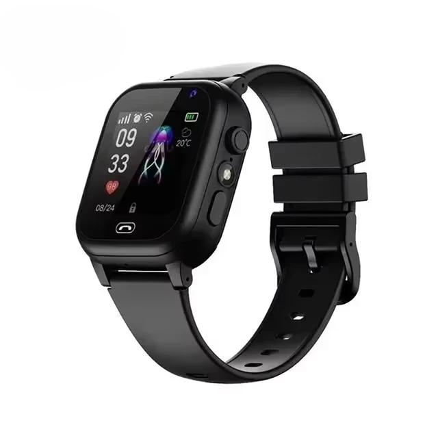Montre enfant en silicone, étanche. GPS, appel vidéo et bouton SOS pour une sécurité enfant optimale.