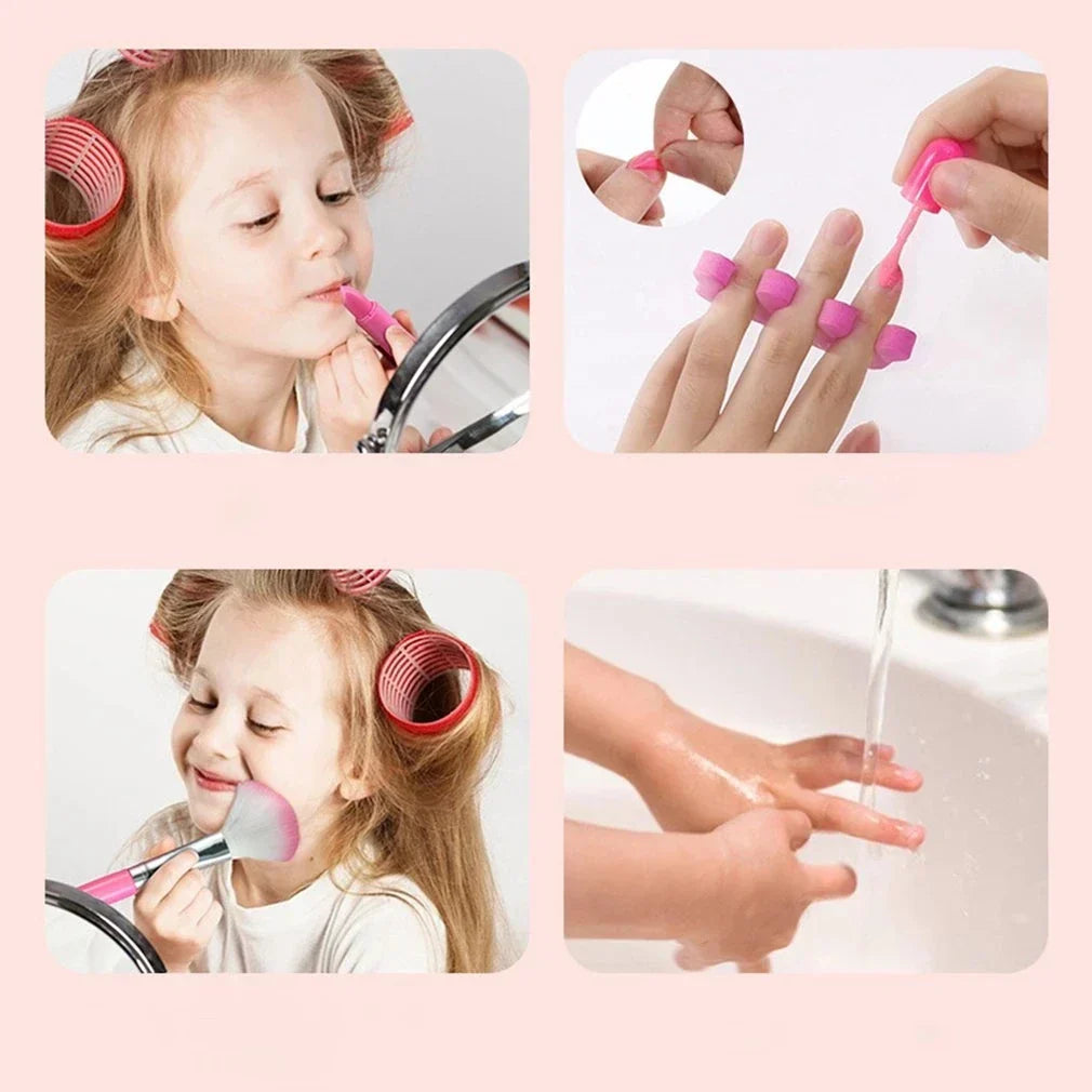 Cadeau enfant parfait: set de maquillage lavable pour jeu de rôle, développe la créativité en toute sécurité.