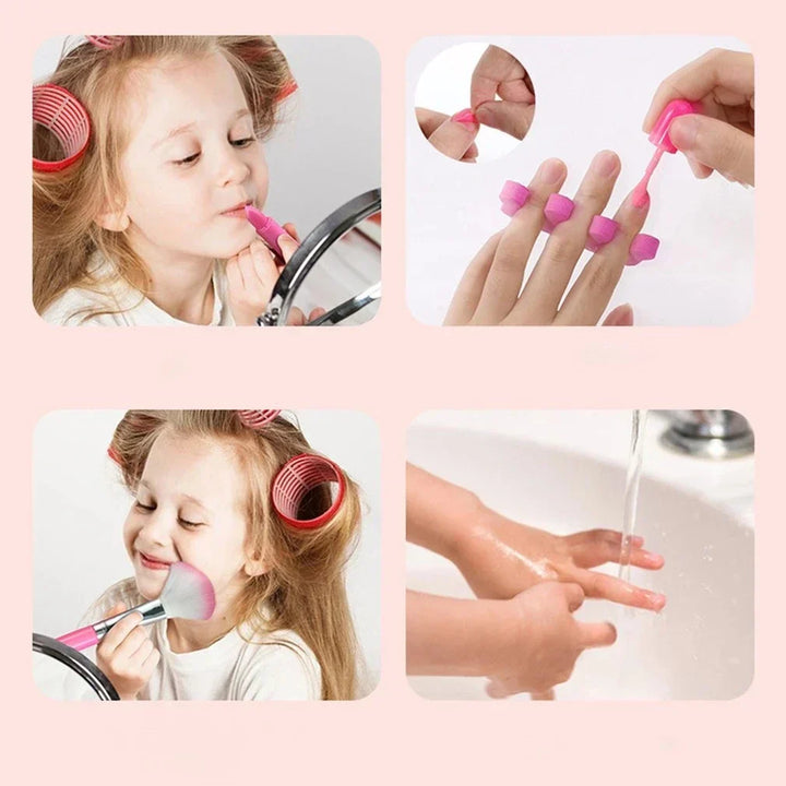 Cadeau enfant parfait: set de maquillage lavable pour jeu de rôle, développe la créativité en toute sécurité.
