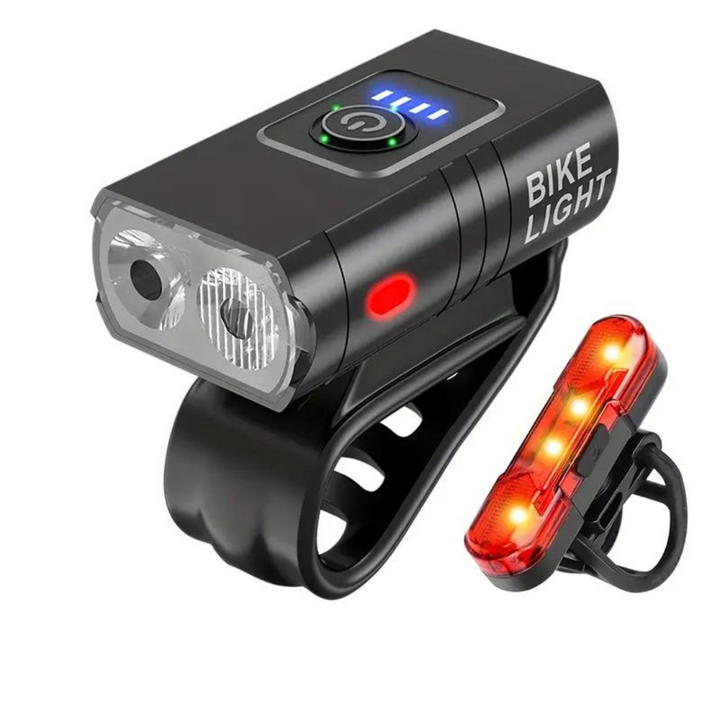Éclairage vélo LED 1000 lumens, puissant et rechargeable USB, monté sur guidon. Essentiel pour la sécurité cyclisme.