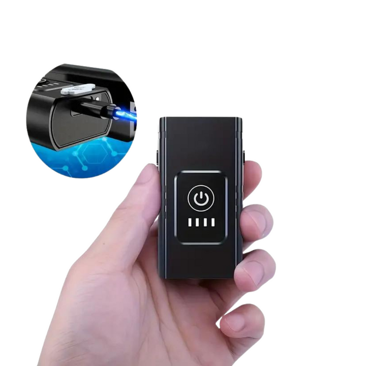 Phare vélo LED puissant, 1000 lumens, rechargeable USB. Détail du port de charge pour cyclistes.