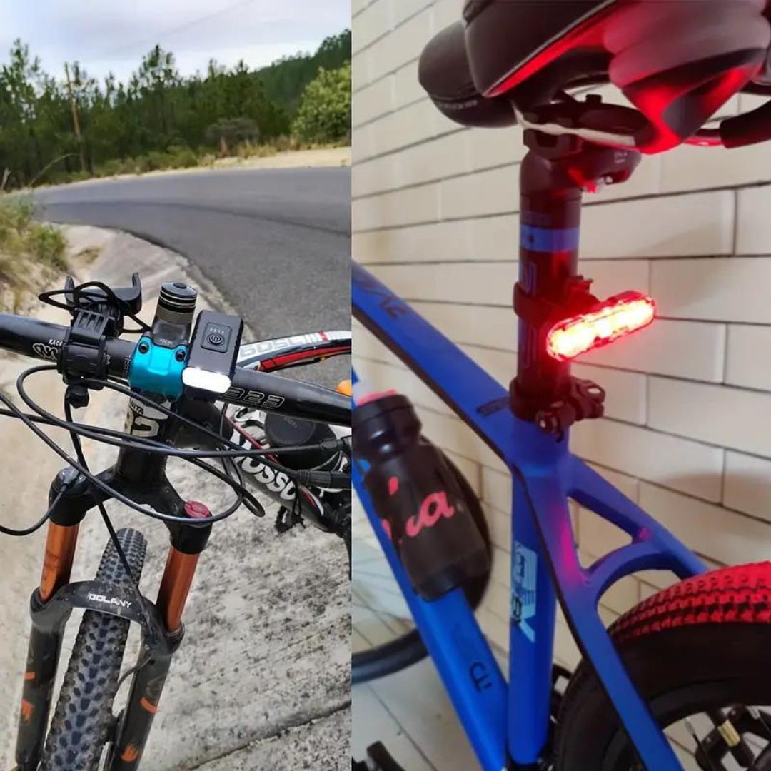 Éclairage vélo LED puissant et robuste, 1000 lumens, avec fixation solide. Accessoire cyclisme et sécurité.