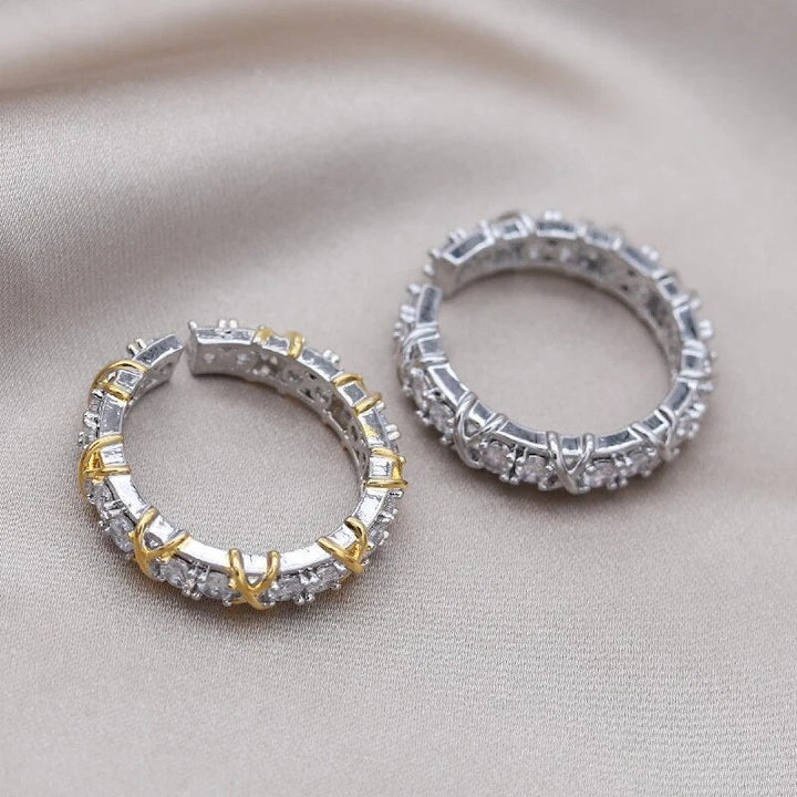 Magnifique bague ajustable anti-anxiété en zirconium, pour meilleure digestion et bien-être général.