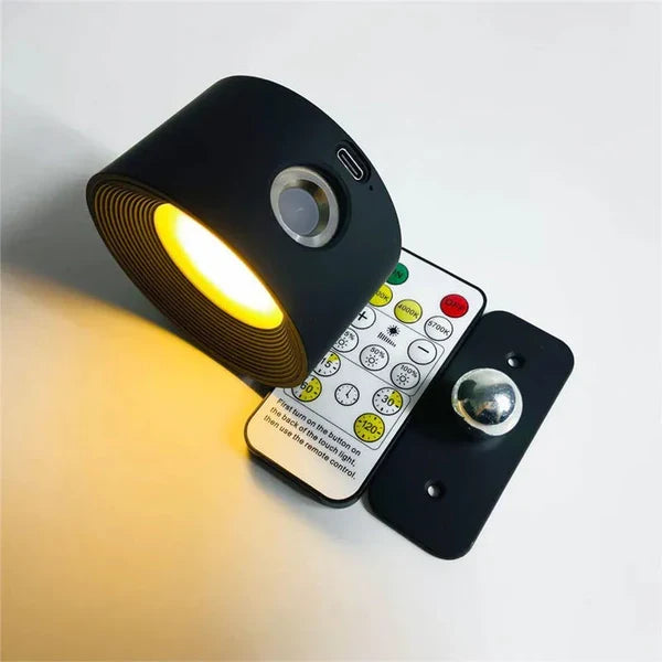 Améliorez votre intérieur avec cette applique murale LED moderne, sans fil, dimmable et rotative. Installation rapide.