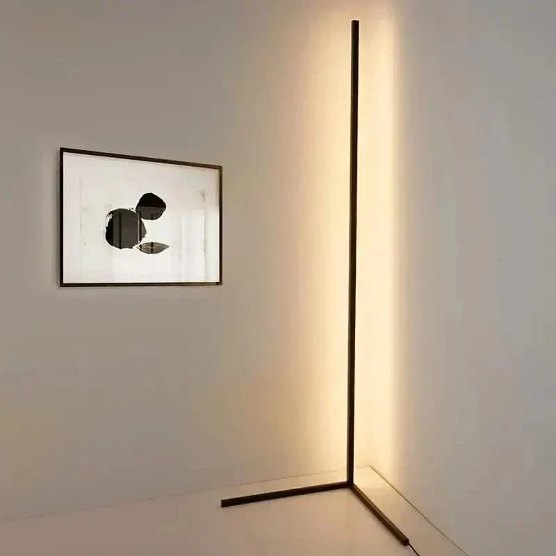 Éclairage d'ambiance LED RGB pour coin de pièce, lumière couleur personnalisable, télécommande incluse.