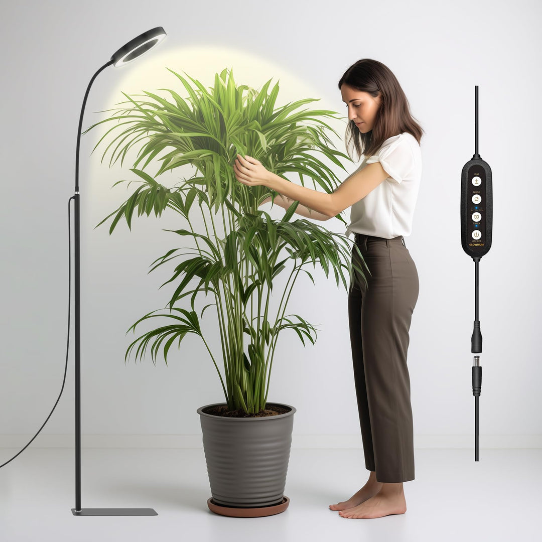 Lampe de croissance LED 20W à spectre complet pour plantes d'intérieur, idéale pour le jardinage indoor.