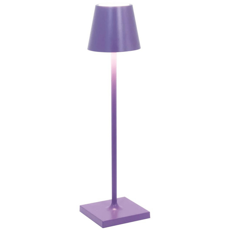 Lampe LED rechargeable sans fil, étanche, en aluminium, offre une lumière d'ambiance portable et moderne.