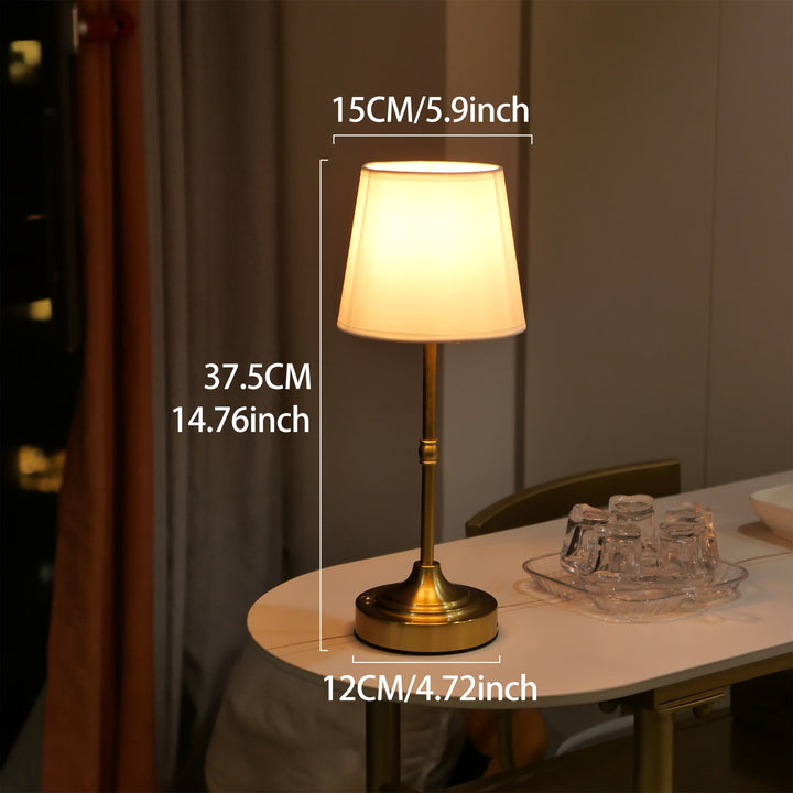Luminaire LED sans fil, lumière douce et chaude, dimmable, idéal pour créer une atmosphère cosy et une belle décoration de table.
