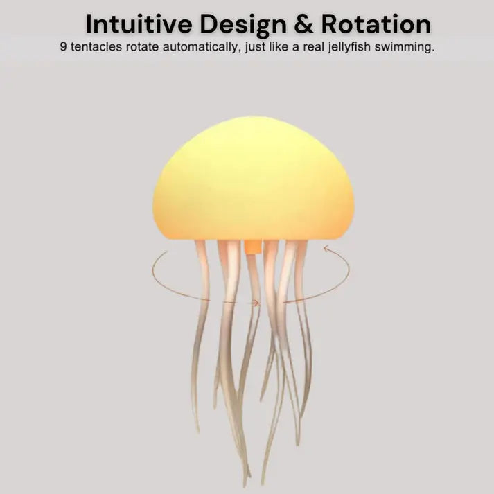 Décoration lumineuse méduse LED flottante, pour une ambiance zen et une relaxation profonde au quotidien.