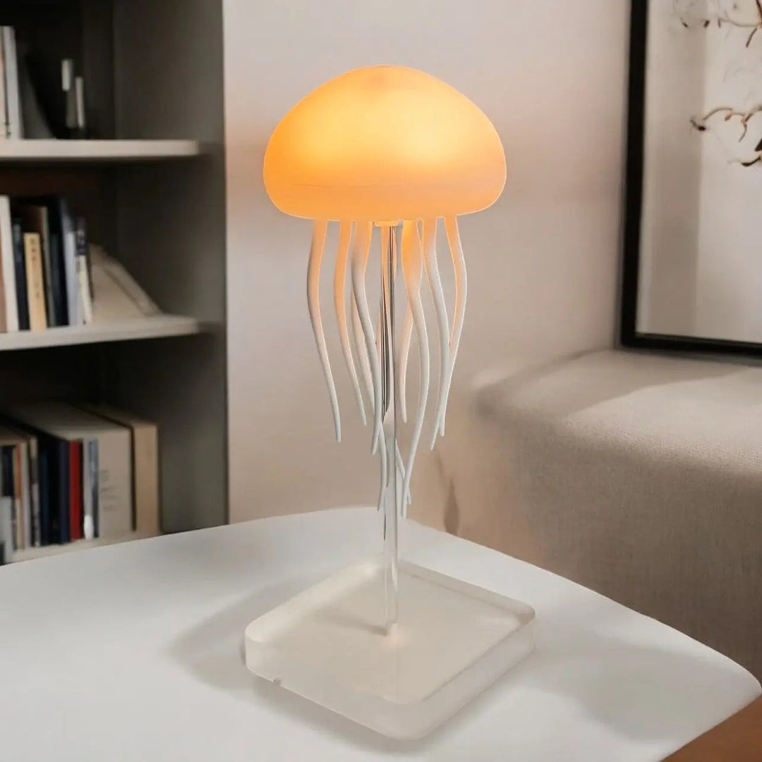 Lampe d'ambiance méduse marine LED, parfaite pour le salon ou la chambre, apportant calme et sérénité.
