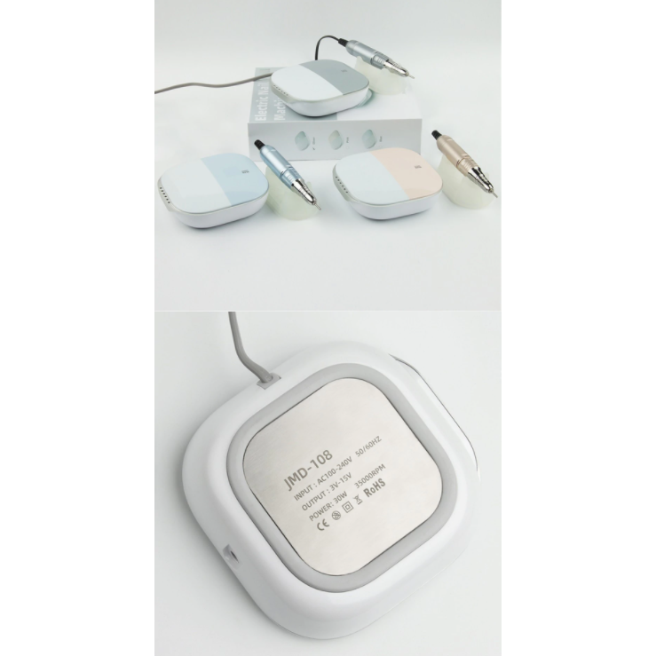 Ensemble fraiseuse électrique pro. Lime, polisseuse et appareil complet pour soins des pieds, mains et ongles.